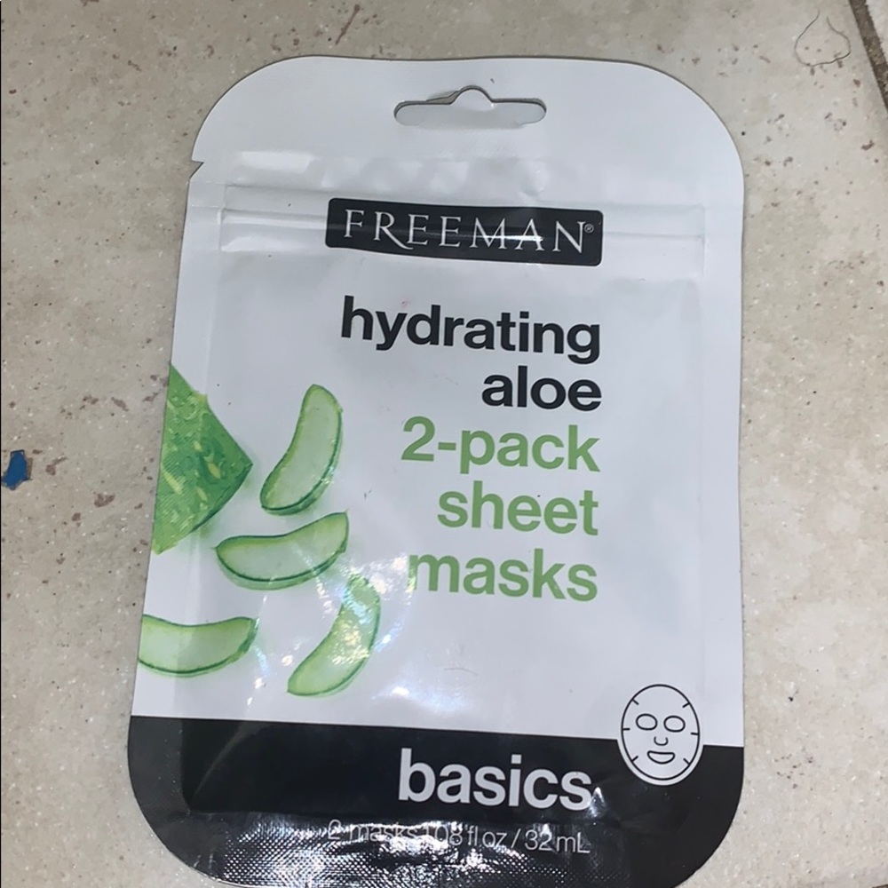 Cucumber face masks never opened 2 pack